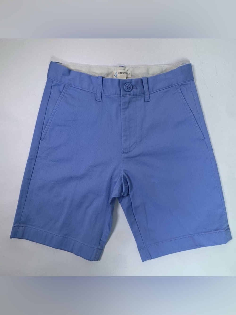Crewcuts Light Blue Flat Front Chino Shorts - Size 8 NWT!